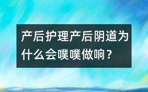 產(chǎn)后護理：產(chǎn)后陰道為什么會噗噗做響？