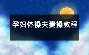 孕婦體操——夫妻操教程