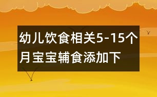 幼兒飲食相關(guān)：5-15個(gè)月寶寶輔食添加（下）