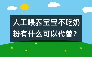 人工喂養(yǎng)：寶寶不吃奶粉有什么可以代替？