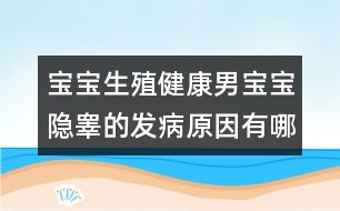 寶寶生殖健康：男寶寶隱睪的發(fā)病原因有哪些？