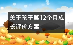 關于孩子第12個月成長評價方案