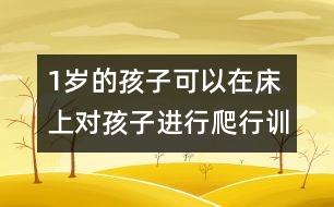 1歲的孩子可以在床上對孩子進行爬行訓練