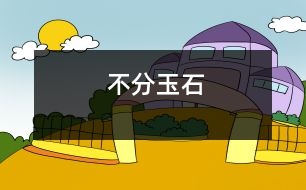 不分玉石