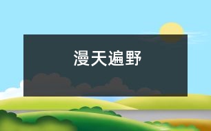 漫天遍野