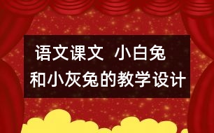  語文課文  小白兔和小灰兔的教學(xué)設(shè)計(jì)