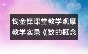 錢金鐸課堂教學觀摩教學實錄：《數(shù)的概念復習》