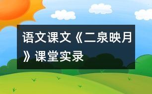 語文課文《二泉映月》課堂實(shí)錄