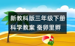 新教科版三年級(jí)下冊(cè)科學(xué)教案 蠶卵里孵出的新生命 教學(xué)設(shè)計(jì)—