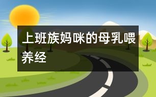 上班族媽咪的母乳喂養(yǎng)經