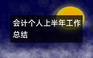 會計個人上半年工作總結