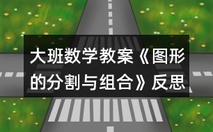 大班數(shù)學(xué)教案《圖形的分割與組合》反思