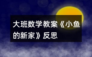 大班數(shù)學(xué)教案《小魚的新家》反思