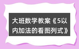 大班數(shù)學(xué)教案《5以內(nèi)加法的看圖列式》反思