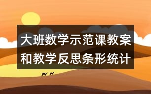 大班數(shù)學(xué)示范課教案和教學(xué)反思條形統(tǒng)計(jì)圖