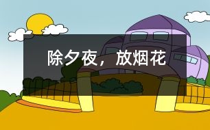 除夕夜，放煙花