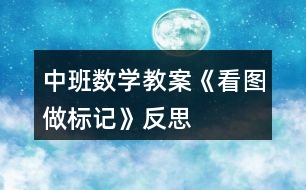 中班數(shù)學教案《看圖做標記》反思