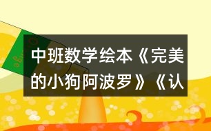 中班數(shù)學繪本《完美的小狗阿波羅》《認識數(shù)字1—10》教案