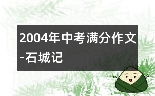 2004年中考滿(mǎn)分作文-石城記