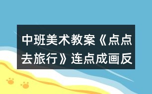 中班美術教案《點點去旅行》連點成畫反思