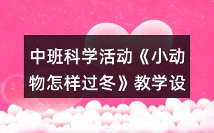 中班科學(xué)活動《小動物怎樣過冬》教學(xué)設(shè)計(jì)反思