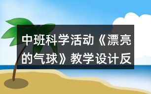 中班科學(xué)活動(dòng)《漂亮的氣球》教學(xué)設(shè)計(jì)反思