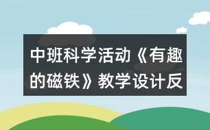 中班科學(xué)活動《有趣的磁鐵》教學(xué)設(shè)計反思