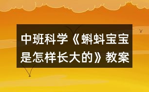 中班科學(xué)《蝌蚪寶寶是怎樣長(zhǎng)大的》教案反思