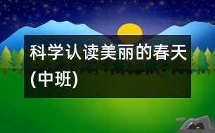 科學(xué)認(rèn)讀——美麗的春天(中班)