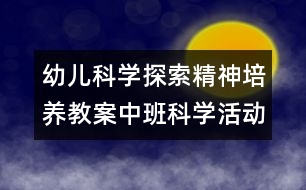 幼兒科學(xué)探索精神培養(yǎng)教案：中班科學(xué)活動 《小火箭上天》