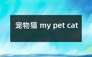 寵物貓 my pet cat