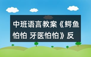 中班語言教案《鱷魚怕怕 牙醫(yī)怕怕》反思