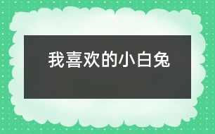 我喜歡的小白兔