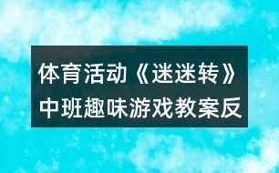 體育活動《迷迷轉(zhuǎn)》中班趣味游戲教案反思