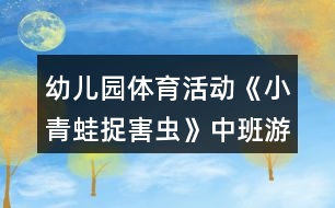 幼兒園體育活動《小青蛙捉害蟲》中班游戲教案反思