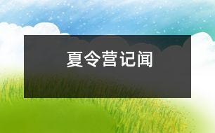 夏令營(yíng)記聞