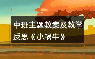 中班主題教案及教學反思《小蝸?！?></p>										
													<h3>1、中班主題教案及教學反思《小蝸?！?/h3><p>　　設計背景</p><p>　　初春到來，萬物蘇醒，各種小動物開始出來活動。為了讓幼兒更深的感受大自然的神奇，引用了小朋友們比較常見的小動物蝸牛，生成了本次教學活動主題《小蝸?！?。</p><p>　　活動目標</p><p>　　1 認識蝸牛了解蝸牛的一些習性特點。</p><p>　　2 引導幼兒在畫 ，看說的基礎上，創(chuàng)造性地運用橡皮泥制作蝸牛，提高動腦動手能力，進一步激發(fā)關注的情趣。</p><p>　　3 鼓勵幼兒大膽地表現自我，感受做做玩玩的快樂。</p><p>　　4 培養(yǎng)幼兒敏銳的觀察能力。</p><p>　　5 愿意大膽嘗試，并與同伴分享自己的心得。</p><p>　　重點難點</p><p>　　重點：輔導提高幼兒動腦動手能力，進一步激發(fā)關注的情趣。</p><p>　　難點：引導幼兒大膽地表現自我，感覺做做玩玩的樂趣。</p><p>　　活動準備</p><p>　　1 實物小蝸牛若干。</p><p>　　2 制作好的一只橡皮泥小蝸牛。</p><p>　　3 材料：彩色橡皮泥.牙簽.人手一份。</p><p>　　活動過程</p><p>　　一、導入</p><p>　　聽音樂《蝸牛與黃鸝鳥》安定幼兒情緒，并引起幼兒對小蝸牛的好奇心，從而我出示實物小蝸牛。</p><p>　　二、欣賞蝸牛</p><p>　　1 讓幼兒集體觀察蝸牛的外形特征，引導幼兒說出蝸牛身體小，身背著殼像小房子，而且殼是一圈圈的。</p><p>　　2 請個別幼兒用手摸摸蝸牛頭上的兩根觸角，然后觀察到受到刺激的觸角會順速往殼里縮進去，這時大家會覺得非常有趣。</p><p>　　三、認識蝸牛</p><p>　　1 這時候我會告訴幼兒這是蝸牛的觸角，蝸牛的眼睛就是長在觸角的頂端。</p><p>　　2 舉例說明：螞蟻也有觸角，當兩只螞蟻的觸角碰到一起就是它們在對話，再用蝸牛與田螺.烏龜進行對比，找出相同點。(本文.來源：快思.教案網)它們的身體都會縮進殼里，而且殼都是有點硬的，因為它們都是軟體動物，所以身上都有殼，這樣它們就可以保護自己不受到傷害。</p><p>　　3 隨機教育：就像小朋友們要穿衣服，鞋子一樣，才不會弄臟身體還能保護自己。</p><p>　　四、了解蝸牛</p><p>　　1 帶領幼兒觀察蝸牛，了解蝸牛生活習性，仔細觀察蝸牛爬行，出示菜蟲與蝸牛進行比賽，突出蝸牛行動緩慢，是靠身體蠕動來爬行的。</p><p>　　2 小蝸牛的食物是什么呢?經過搜索資料，我會出示部分實物并告訴幼兒蝸牛吃的東西可多了，有各種菜葉.蛋殼.菌類{如木耳.蘑菇等}還有一些枯了的樹枝.紅薯這些都是蝸牛的食物。蝸牛只喜歡呆在濕潤的地方，蝸牛睡覺的時候是縮在殼里的，它不但要冬眠還要夏眠，就像小朋友們一樣，不但要睡午覺，到了晚上也要睡覺，這樣才能身體棒棒，快長快高。</p><p>　　五、小結</p><p>　　通過學習了解小蝸牛身上背著殼都有自我保護能力，那么小朋友呢?應該怎么做?引導幼兒自我保護意識并要愛護小蝸牛，不傷害小動物，熱愛大自然的情感。</p><p>　　六、延伸活動</p><p>　　做一做，彩色橡皮泥小蝸牛</p><p>　　1 引導幼兒多制作大小顏色不同的蝸牛，并添上花.草，豐富幼兒的想象空間。</p><p>　　2 幼兒動手制作。</p><p>　　3 展示幼兒作品欣賞，鼓勵大膽創(chuàng)作的幼兒，并給予表揚。</p><p>　　教學反思</p><p>　　1 課前導入得太直接，不夠貼近生活化。</p><p>　　2 教學教具過少，沒有掛圖。</p><p>　　3 師生互動過少，課上應該穿插多種游戲進行。</p><h3>2、小班主題教案及教學反思《糖果雨》</h3><p>　　活動目標：</p><p>　　1、理解故事內容，感受“糖果雨”的樂趣。</p><p>　　2、引導幼兒大膽想像，并樂意表達自己的想法。</p><p>　　3、理解詞：糖果。</p><p>　　4、在活動中將幼兒可愛的一面展現出來。</p><p>　　5、愿意大膽嘗試，并與同伴分享自己的心得。</p><p>　　活動重點難點：</p><p>　　重點：理解故事內容，感受“糖果雨”的樂趣，理解詞：糖果。</p><p>　　難點：引導幼兒大膽想像，并樂意表達自己的想法。</p><p>　　教學準備：</p><p>　　掛圖13號。</p><p>　　活動過程：</p><p>　　一、說說“雨”，激發(fā)興趣。</p><p>　　你見過下雨嗎?雨點是怎么樣的?它是怎么落下來的?</p><p>　　引導幼兒結合生活說一說、做一做。</p><p>　　今天有個地方在下雨，下的可是一場奇怪的雨，我們一起來聽聽故事吧!</p><p>　　二、欣賞故事，理解內容。</p><p>　　1、引導幼兒觀察圖片①，看看這些雨是怎么樣的?</p><p>　　2、教師結合圖片講述故事。</p><p>　　3、引導幼兒在說說、做做中理解故事內容。</p><p>　　a故事中的雨有些什么顏色?</p><p>　　b孩子發(fā)現奇怪的雨后是怎么做的?是什么味道的?</p><p>　　c原來下的是什么雨?引出故事題目《糖果雨》。什么叫糖果?</p><p>　　d發(fā)現糖果雨后，他們是怎么喊的?</p><p>　　討論：圖片上的糖果雨還有什么味道?</p><p>　　e大家撿起糖果雨都放到了哪里?</p><p>　　f你見過糖果雨嗎?喜歡嗎?為什么?</p><p>　　三 、欣賞故事，理解內容。</p><p>　　1、引導幼兒再次傾聽故事，并嘗試講述。</p><p>　　2、你們想不想我們這里也下一場糖果雨呢?你還想下什么味道的糖果雨呢?</p><p>　　四、延伸活動，激發(fā)幼兒大膽制作糖果雨的欲望。出示大雨點，激發(fā)幼兒的制作欲望。</p><p>　　大雨點落下來了，可是還沒有糖果味道，等下請你們添上奇特的糖果雨吧!</p><p>　　幼兒嘗試制作，教師巡回指導。</p><p>　　活動反思：</p><p>　　在整個活動的執(zhí)教過程中，自己覺得還是比較流暢的，當然也會存在一些問題。(快思老師.教案網出處)當我拋出第一個開放性問題，如果那么多好看的糖果從天上像下雨一樣落下來，你會怎么做時，一下激發(fā)了孩子們的想象的空間。有人說拿一把傘打開，把糖果接住;有人說伸出雙手接住;有人說快去撿;還有人說拿個網把它們網住。</p><p>　　孩子們的回答讓我覺得欣喜不已，沒想到他們的小腦瓜里有這么多的鬼點子。通過分段講述故事，幼兒基本能在老師的提問中，加深對故事內容的理解。開放性的提問如果你是天空里的魔法師，你會下一場什么雨?又一次為幼兒插上了想象的翅膀，有人說下一場蜜蜂雨;有人說下一場傘雨;有人說下一場蝌蚪雨等，最后我變成了魔法師，在教室里下了一場糖果雨(撒糖果)，孩子們看到那么多五顏六色的糖果激動不已，都想去撿來吃了，在快樂的氛圍中結束了此次的活動。</p><p>　　在這個活動中不足的地方沒有在分段講述后完整講述一遍故事，讓孩子們有一個對故事整體的欣賞。從家長的反饋來看，她們覺得這樣的活動孩子的思維活躍了，想象力得到了培養(yǎng)，讓孩子在快樂中學到了一些知識。當然我也會認真聽取有些家長的意見，如要多關注那些不主動舉手發(fā)言的孩子，調動他們思考和回答的積極性。</p><h3>3、中班安全教案及教學反思《這些東西不能碰》</h3><p>　　活動目標：</p><p>　　1、讓幼兒知道玩哪些東西會有危險。</p><p>　　2、培養(yǎng)幼兒的初步自我保護意識。</p><p>　　3、培養(yǎng)幼兒敏銳的觀察能力。</p><p>　　4、提高幼兒思維的敏捷性。</p><p>　　5、加強幼兒的安全意識。</p><p>　　活動準備：</p><p>　　1、電風扇、電熨斗、小刀片、香水圖片、自制掛圖</p><p>　　2、配套幼兒用書</p><p>　　活動過程：</p><p>　　一、出示電風扇、電熨斗、小刀片、香水圖片</p><p>　　1、讓幼兒說出圖片的名稱</p><p>　　2、讓幼兒簡單地說出它們的用途。</p><p>　　二、引語：</p><p>　　小朋友們剛才說的很好，圖片上的這些東西能給我們生活帶來很多方便，天熱了幫我們解熱，衣服皺了，電熨斗幫我們燙平衣服，我們還可以用小刀削水果，往身上撒香水。!出自:快思老.師!我們的日常生活離不開這些東西，可是，如果小朋友把這些東西當玩具，就很危險了。</p><p>　　三、指導幼兒看圖：</p><p>　　1、圖上有幾個男孩，他們各自在干什么?</p><p>　　2、圖上有幾個女孩，他們各自在干什么?</p><p>　　四、引導幼兒想想，這樣做有什么危險?</p><p>　　五、教師告述幼兒：</p><p>　　1、把手伸進轉動的電扇里會傷害到手指，會受傷。</p><p>　　2、玩小刀會割破小手，嚴重的會危及生命。</p><p>　　3、玩通電的電熨斗會燙壞衣物，甚至會傷害自己或者引起火災。</p><p>　　4、對眼睛噴香水會弄傷眼睛。</p><p>　　活動反思：</p><p>　　通過這類活動能夠培養(yǎng)幼兒對物品作用的熟悉，也能夠讓幼兒在看圖和聽老師講解的途中學習到危險的概念，懂得什么東西能夠玩什么東西不能玩。在幼兒安全教育中必不可少。但是在此類教學活動中，并不能把所有的危險和有危險的物品都讓孩子們掌握，有一定的局限性。所以在思想上培養(yǎng)幼兒的安全意識尤為重要。</p><h3>4、中班安全教案及教學反思《防火知多少》</h3><p>　　活動目標：</p><p>　　1、培養(yǎng)幼兒初步的自我保護意識。</p><p>　　2、讓幼兒了解火災發(fā)生的幾種原因，懂得如何防范。</p><p>　　3、初步掌握幾種自救逃生的方法及技能，提高自我保護能力。</p><p>　　4、考驗小朋友們的反應能力，鍛煉他們的個人能力。</p><p>　　5、加強幼兒的安全意識。</p><p>　　活動準備：</p><p>　　課件、圖片、玩具、毛巾、電話、幾種防火安全標志。</p><p>　　活動重點難點：</p><p>　　讓幼兒了解火災發(fā)生的幾種原因，懂得如何防范。</p><p>　　重點：防火;</p><p>　　難點：自救。</p><p>　　活動過程：</p><p>　　1、從一些物品中找出幼兒不能玩、易引起火災的東西，激發(fā)幼兒的活動興趣。</p><p>　　2、觀看課件，引導幼兒說出火災的危害。火不僅能燒毀房子，燒傷人，還會燒毀森林，污染空氣。</p><p>　　3、通過課件，引導幼兒說出預防火災的方法，認識