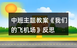 中班主題教案《我們的飛機(jī)場》反思