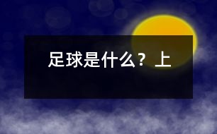 足球是什么？（上）