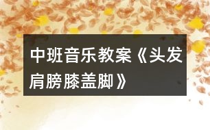 中班音樂教案《頭發(fā)、肩膀、膝蓋、腳》反思