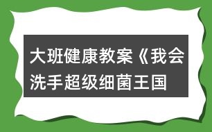 大班健康教案《我會洗手—超級細菌王國》反思