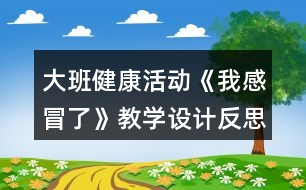 大班健康活動(dòng)《我感冒了》教學(xué)設(shè)計(jì)反思