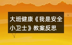 大班健康《我是安全小衛(wèi)士》教案反思