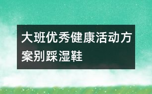 大班優(yōu)秀健康活動方案：別踩濕鞋