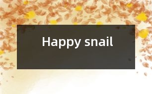 Happy snail