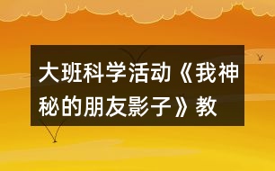 大班科學(xué)活動(dòng)《我神秘的朋友—影子》教學(xué)設(shè)計(jì)