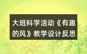 大班科學活動《有趣的風》教學設計反思