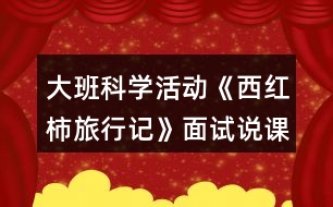 大班科學(xué)活動(dòng)《西紅柿旅行記》面試說(shuō)課稿反思