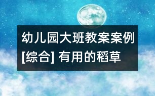 幼兒園大班教案案例[綜合] 有用的稻草