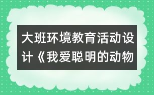 大班環(huán)境教育活動設計《我愛聰明的動物朋友》